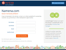 Tablet Screenshot of namena.com